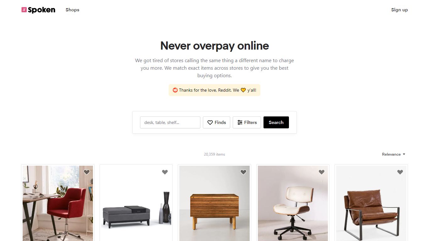 Spoken • Never overpay online